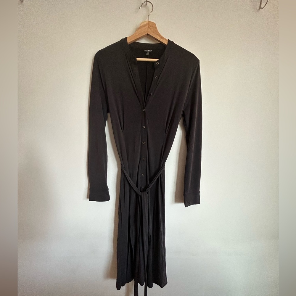 Lucky Brand steel grey midi dress